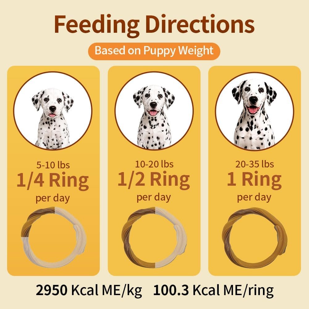 N-Bone Puppy Teething Rings, Chicken Flavor, Natural Puppy Teething Chews & Chew Treats, Helps Soothe Teething Gums, Calcium Enriched, 6 Rings - Image 5