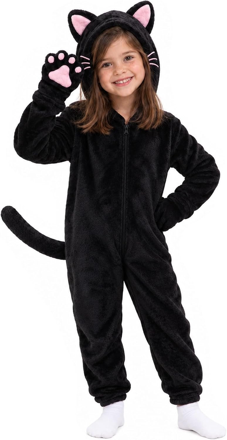 Cat Costume Kids Halloween Animal O...