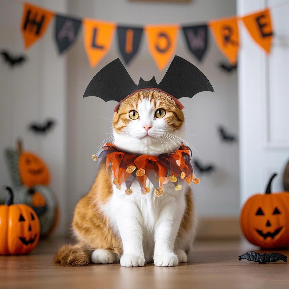 1PC Halloween Dog Collars Elastic Fancy Holiday Accessory for Small Medium Large Dogs Pet Costume for Party (Large) - Image 7
