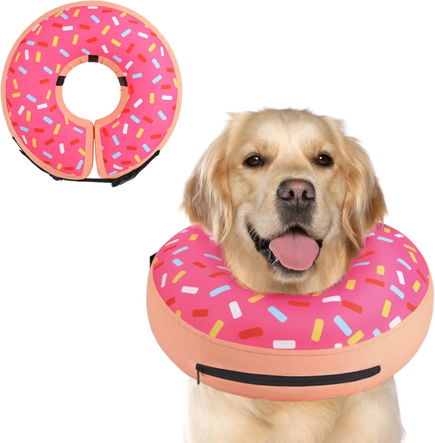 Supet Inflatable Dog Cone Collar Al...