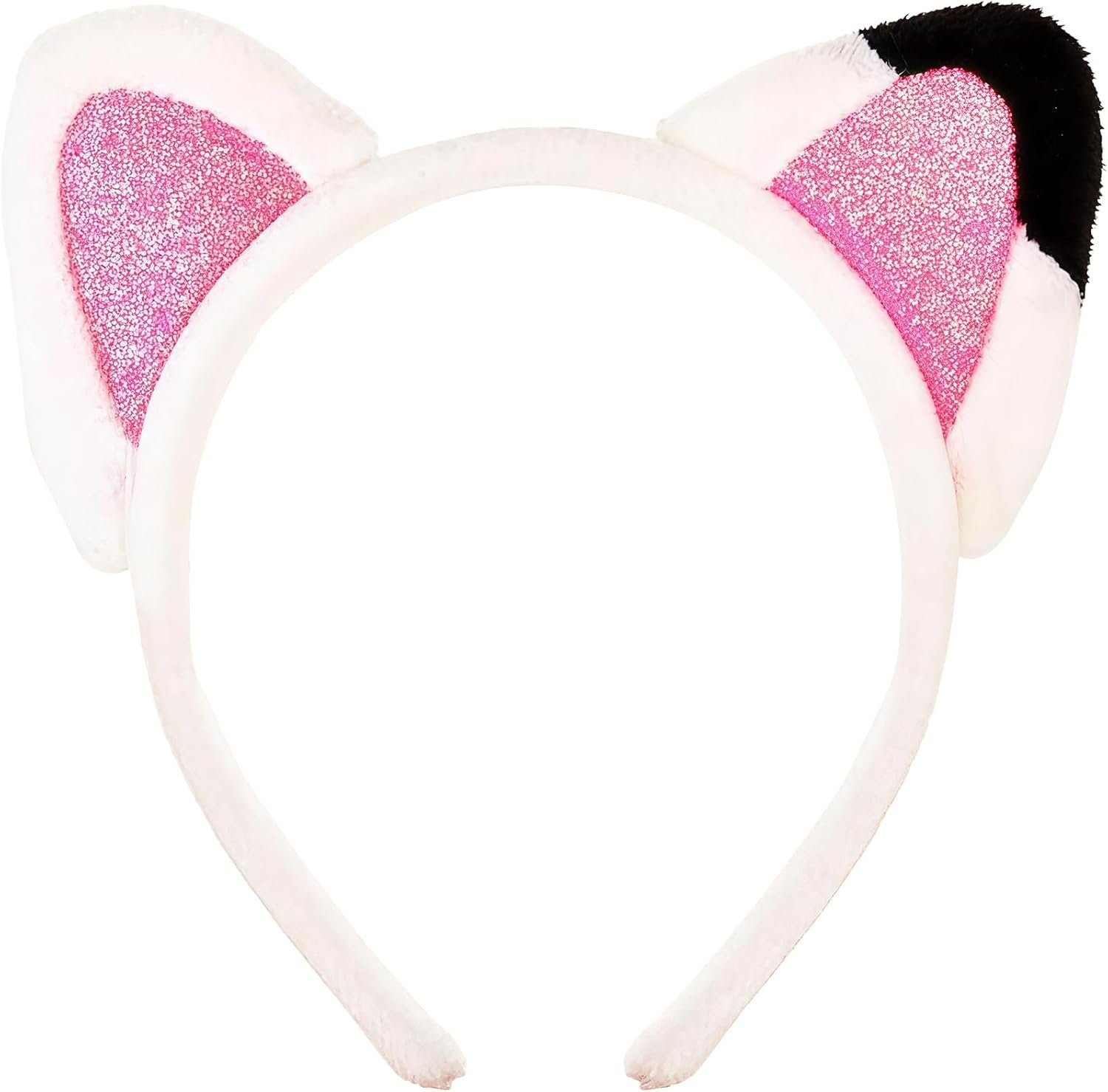 AIUPUOC Pink Cat Ears Headband, Plu...