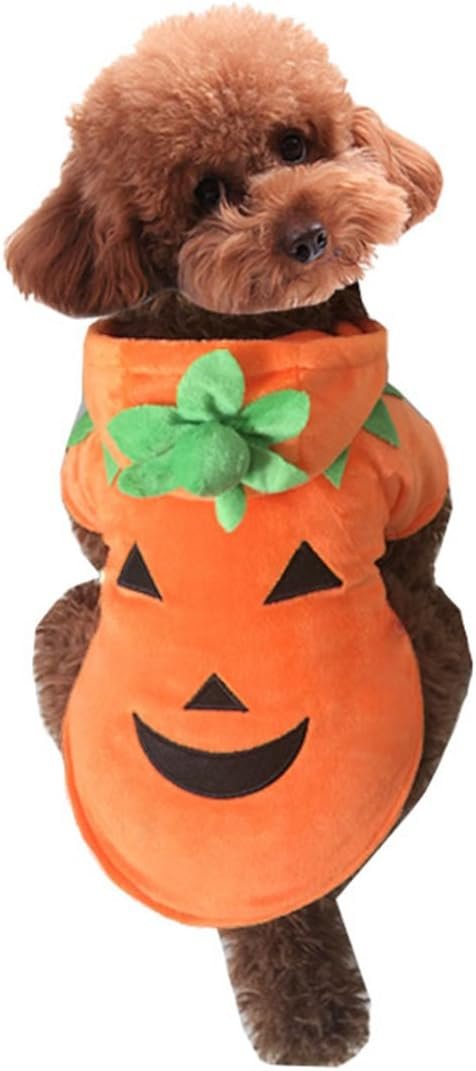Dog Cat Halloween Pumpkin Costume,P...