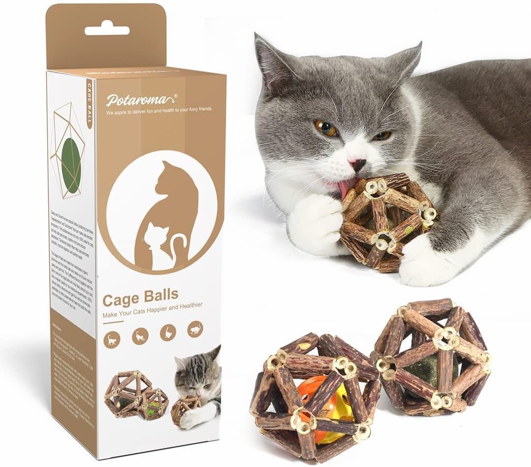 Potaroma Catnip Toys, 3Pcs Cat Toys...