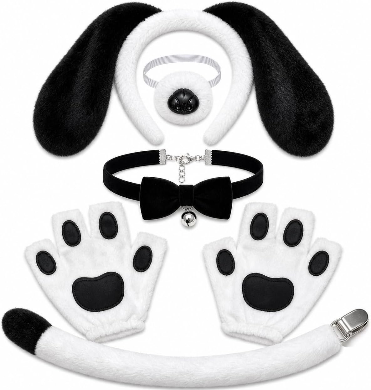 6PCS Puppy Dog Costume Set for Adul...
