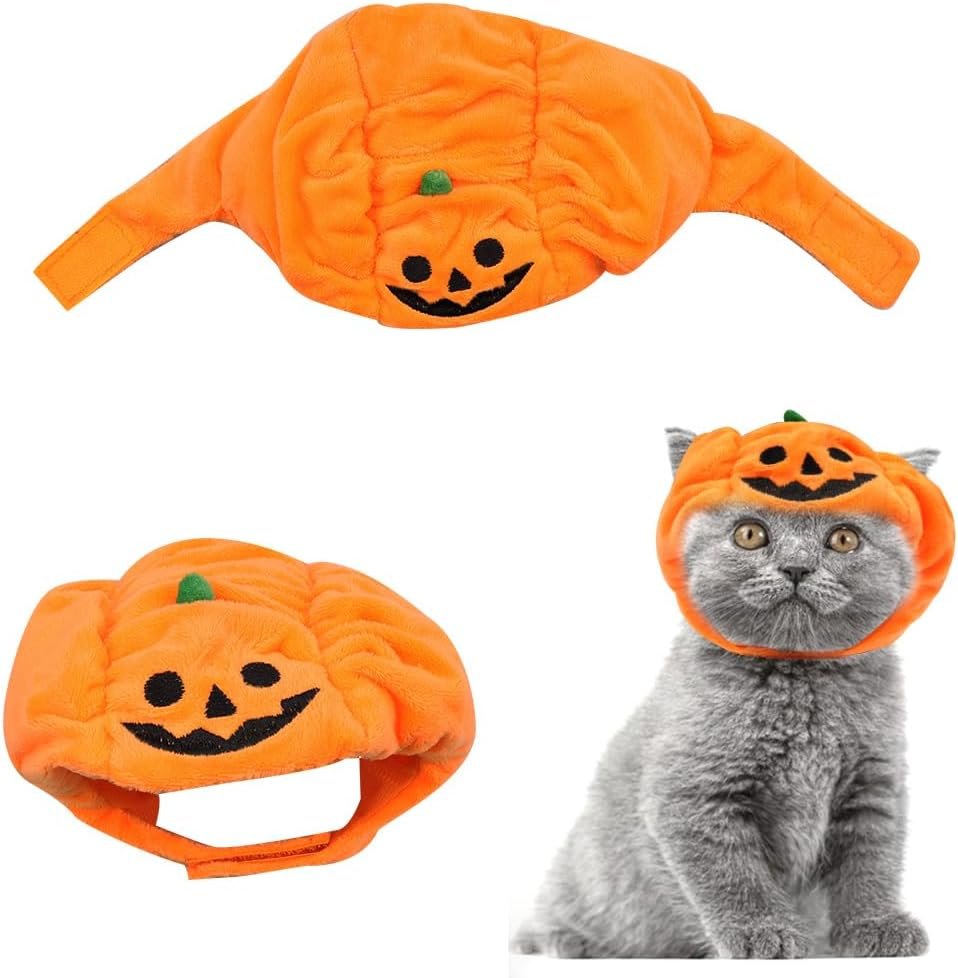 Hying Cats Pumpkin Hat for Dogs Pet...