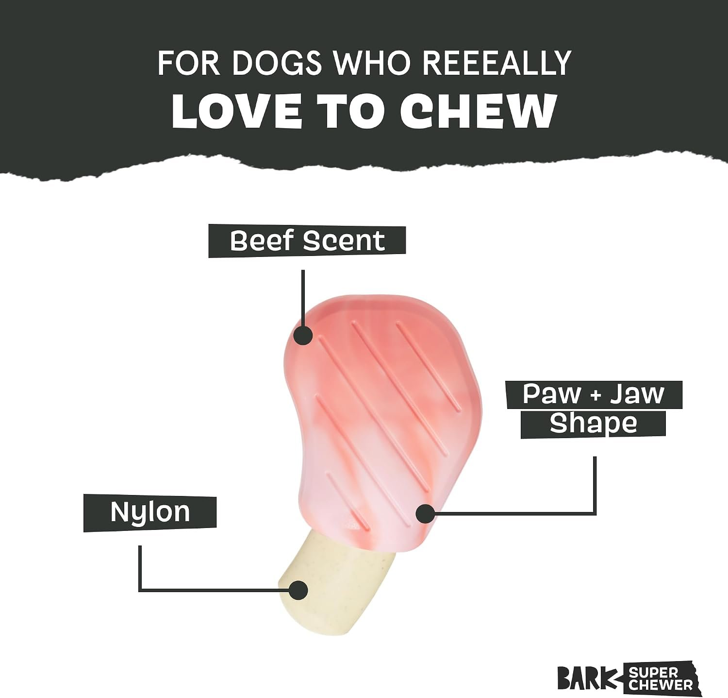BarkBox Pork Chomp Dog Toy - Medium - Image 2