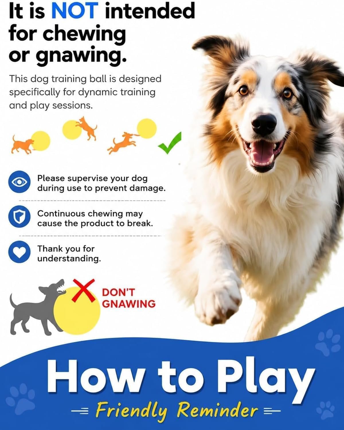 10/18/22 Inch Herding Ball Calming Jumbo Durable Tear-Resistant Inflatable Dog Toy Heavy-Duty Handle Cover Pump Outdoor Play Exercise Training Large Breeds Border Collie Cattle Horse Waterproof - Image 5