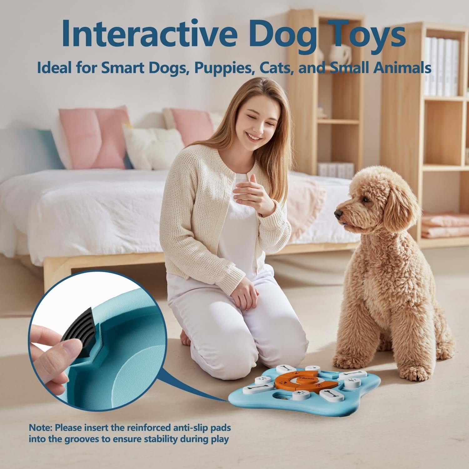 FOXMM Interactive Dog Treat Puzzle Toys for IQ Training&Mental Stimulating - Image 5