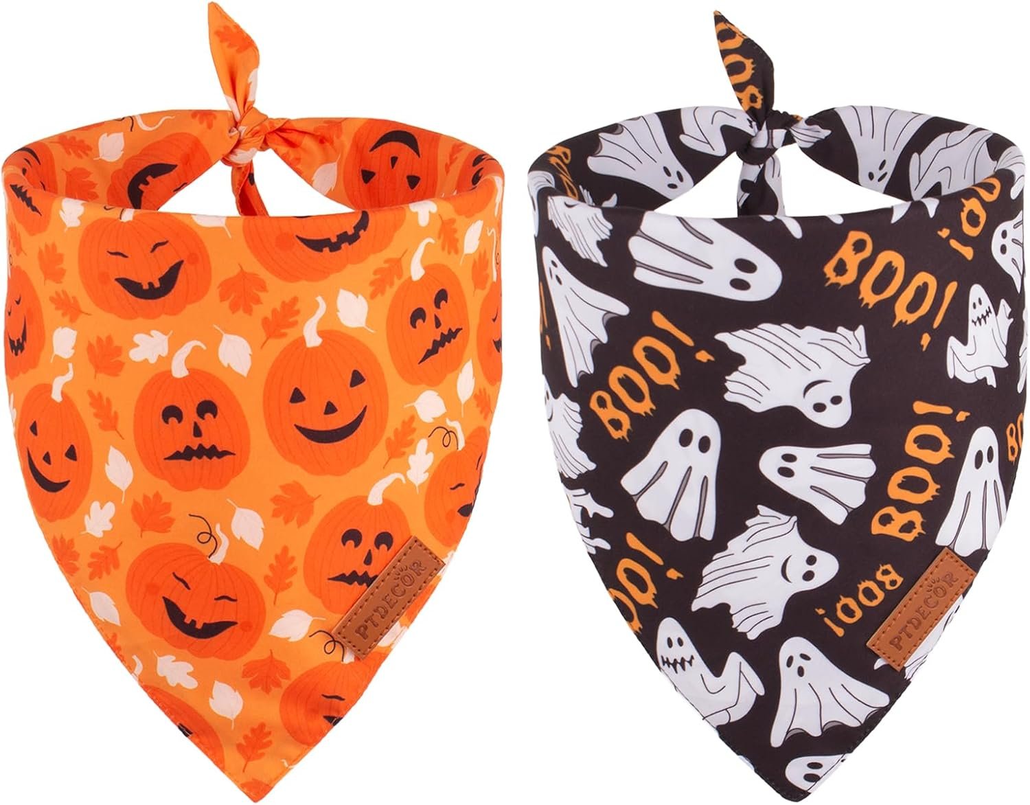 PTDECOR Halloween Dog Bandana, 2PCS...