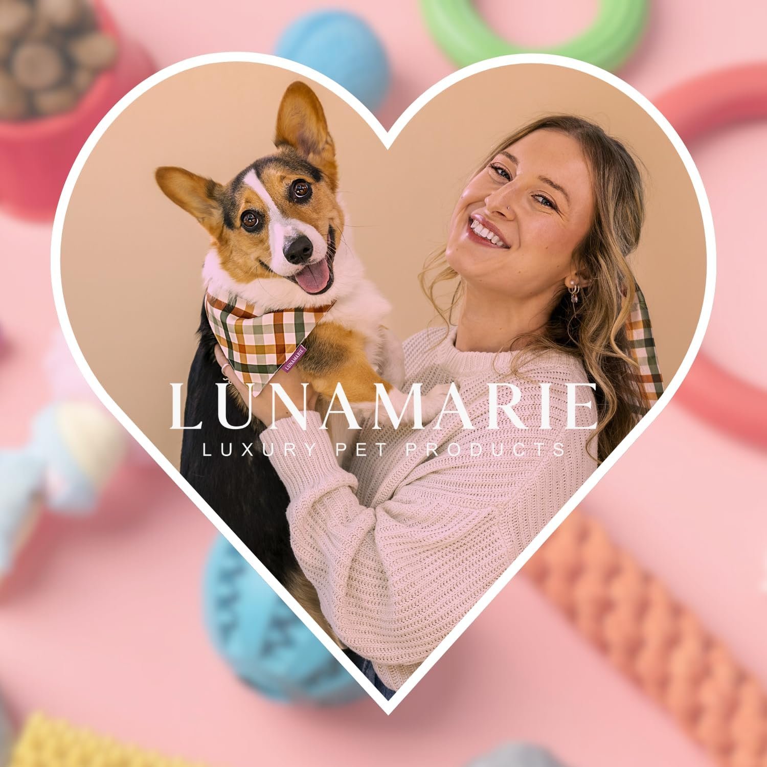 LunaMarie - Luxury Pet Birthday Bandanas -Premium & Silky Poly Fabric | 100% Handmade | Custom Shape Dual Layered (Birthday Girl, Small) - Image 8