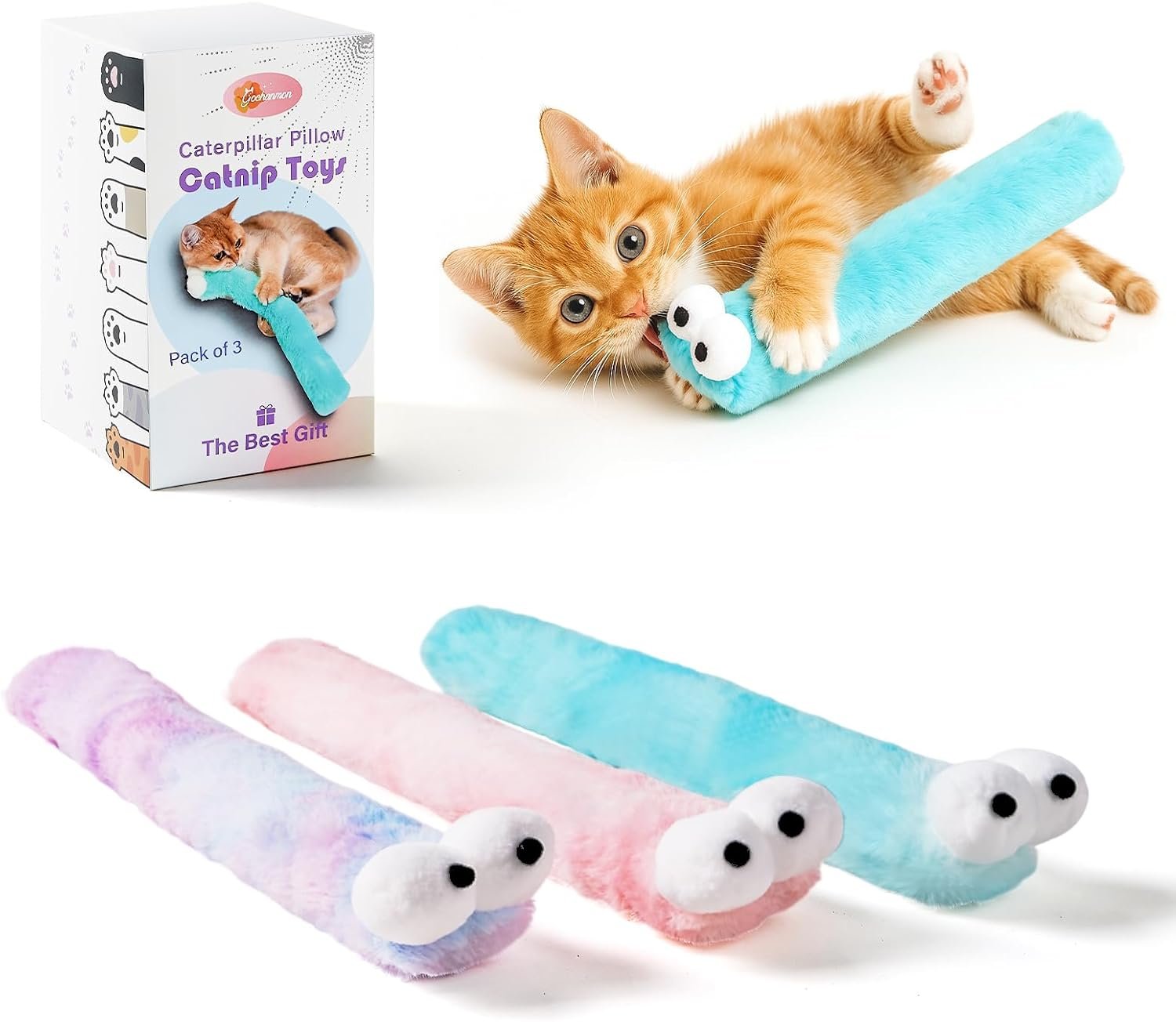 Gochanmon Cat Toys Pillows,3 Pack, ...