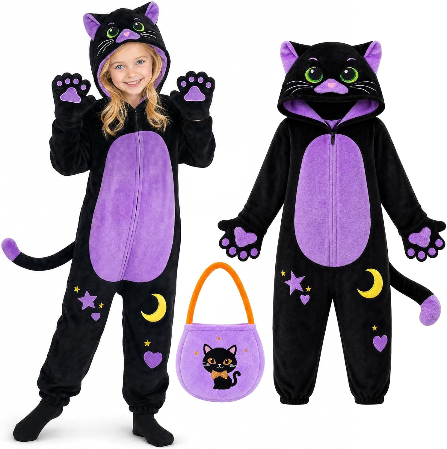 GIFTINBOX Halloween Cat Costume for...