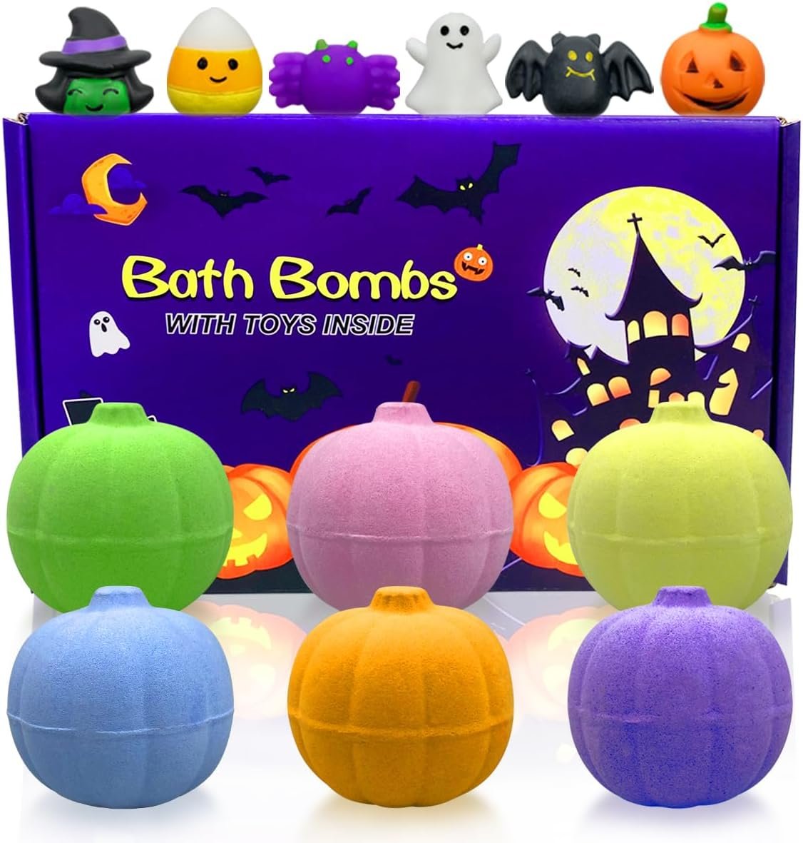 Jofan 6 Pack Halloween Pumpkin Bath...