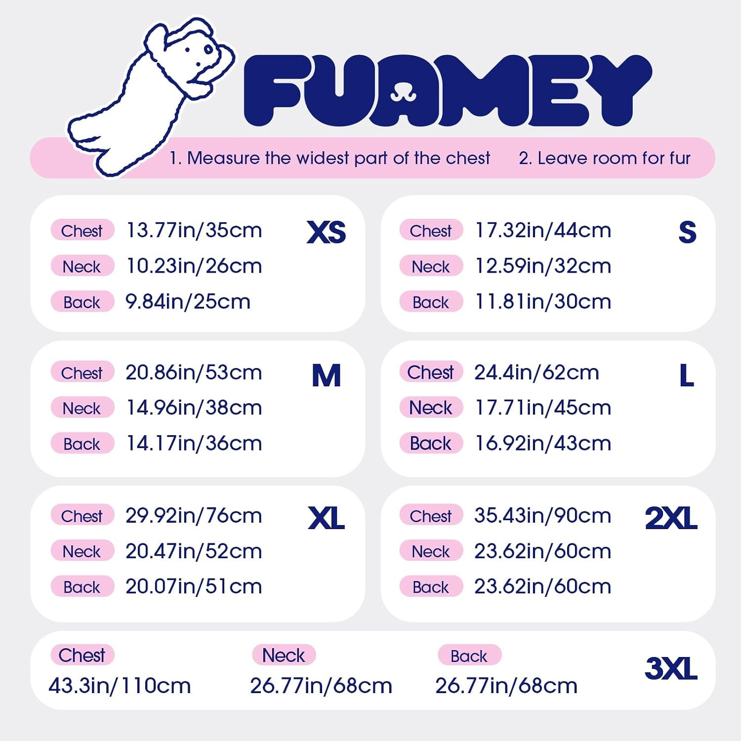 FUAMEY Dog Coat for Medium Dogs, Fleece Dog Winter Jacket with Harness - Image 2