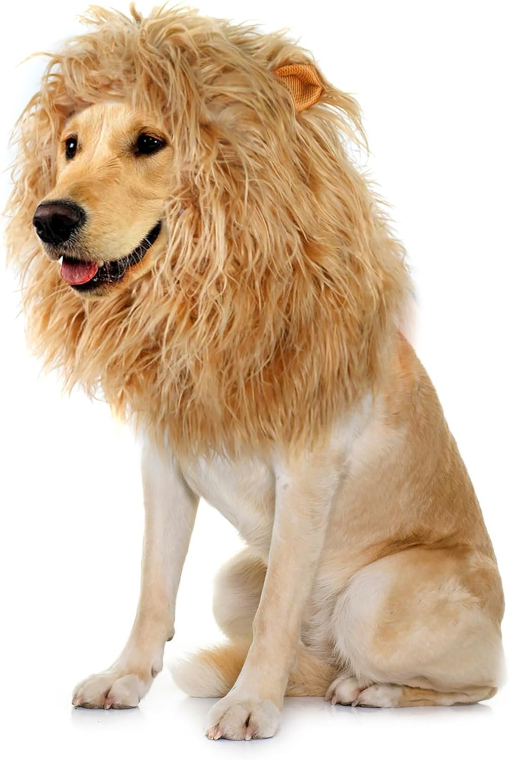 Onmygogo Lion Mane Wig for Dogs wit...