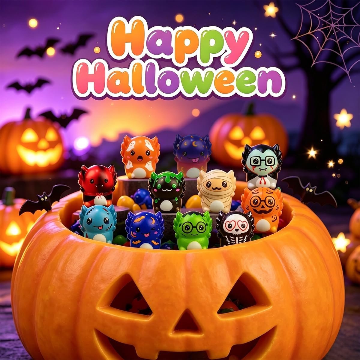 24 Pack Halloween Slow Rising Squishies Squishy Toys for Kids Boys Girls Halloween Party Favors Halloween Treat Bags Gifts Stress Relief - Image 5