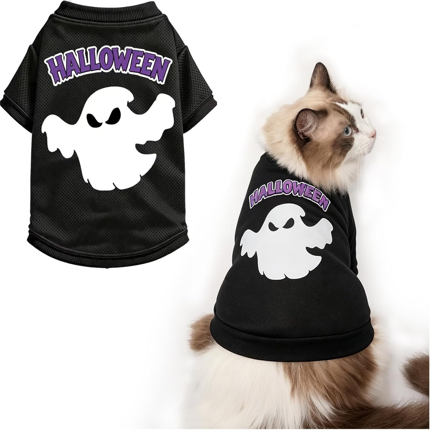 Pet Halloween T-Shirt Dog Costumes,...