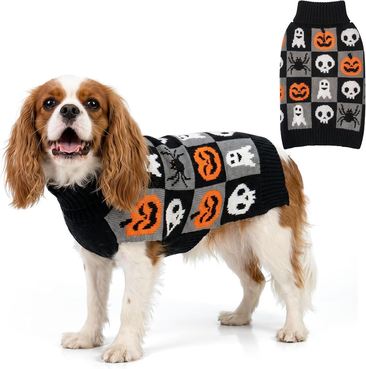 KYEESE Dog Halloween Sweater for Sm...