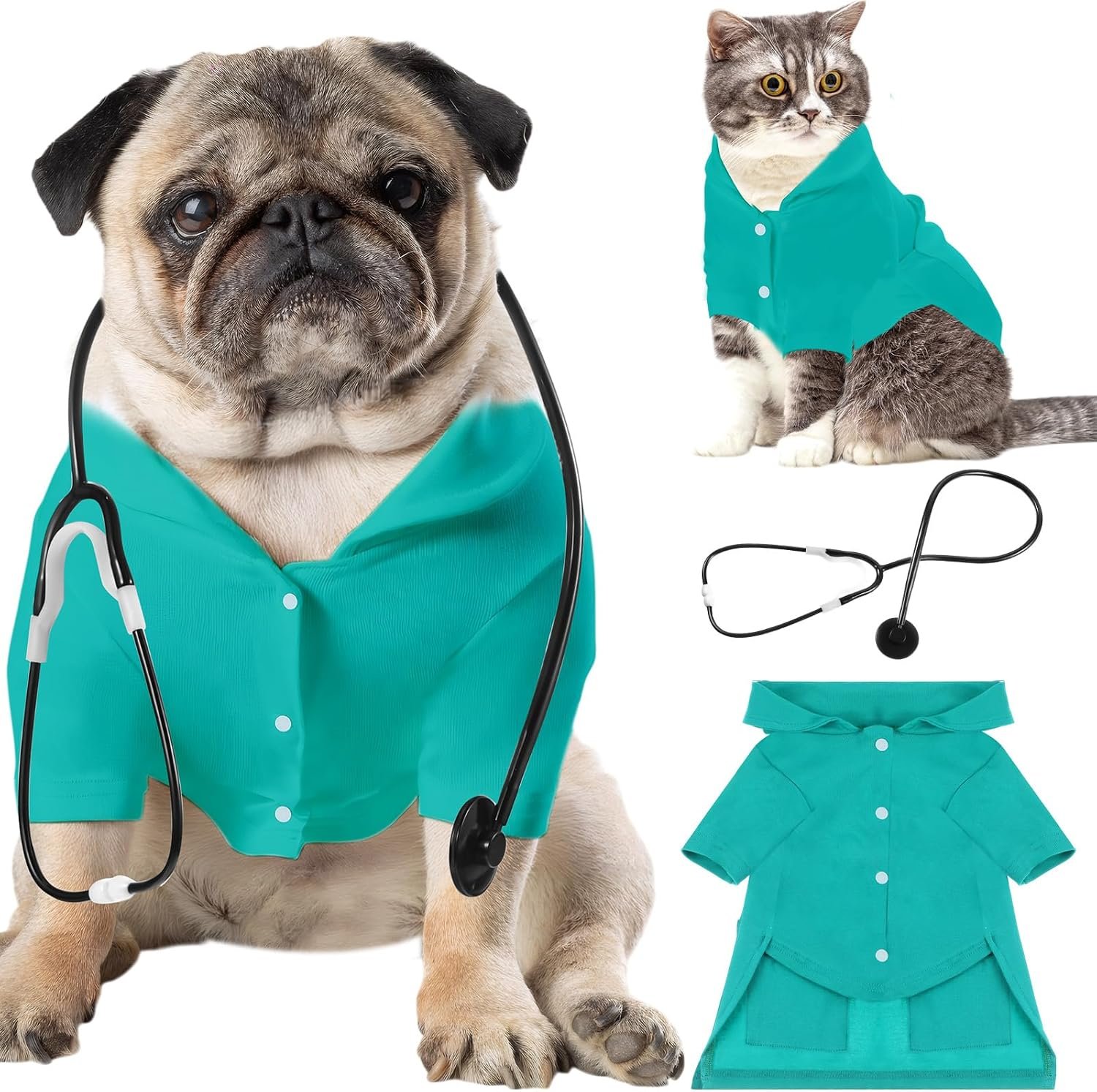 Dog Doctor Costume Cat Surgeon Nurs...