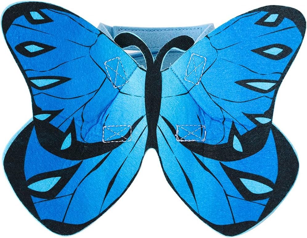 Cat Dog Butterfly Costume Wings for Halloween Party Decoration, Halloween Dog Cat Costume, Puppy Cat Dress Up Accessories (Blue) - Image 6