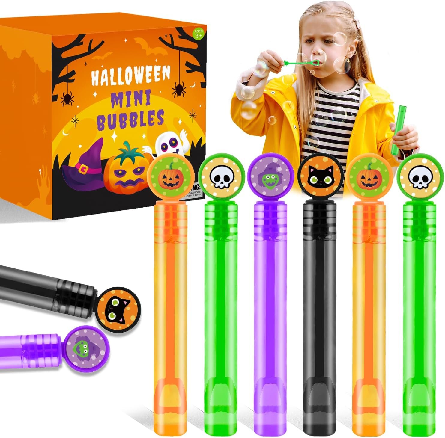 32-200 PCS Halloween Mini Bubbles T...