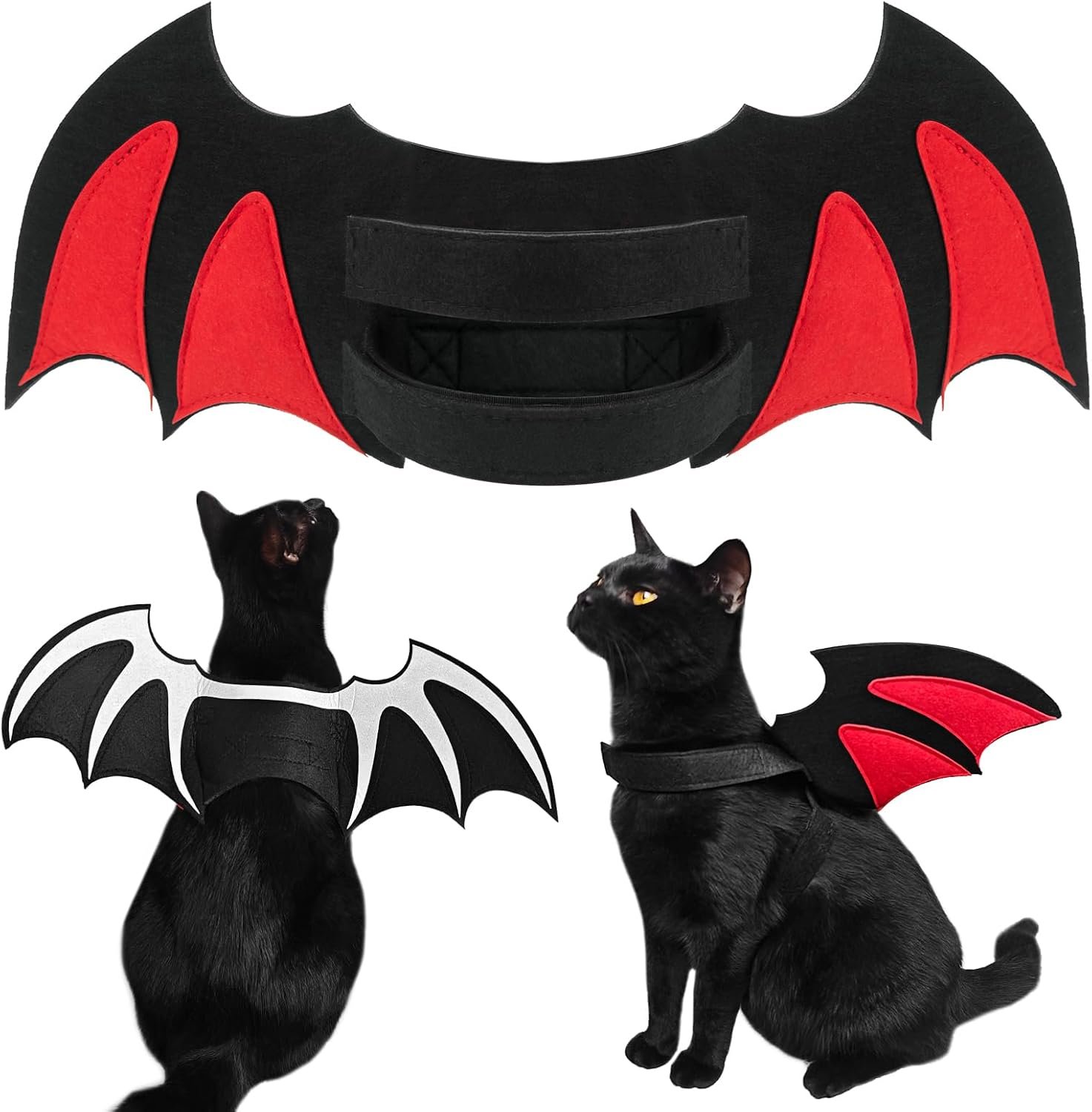 Byhoo Halloween Cat Bat Wings Costu...
