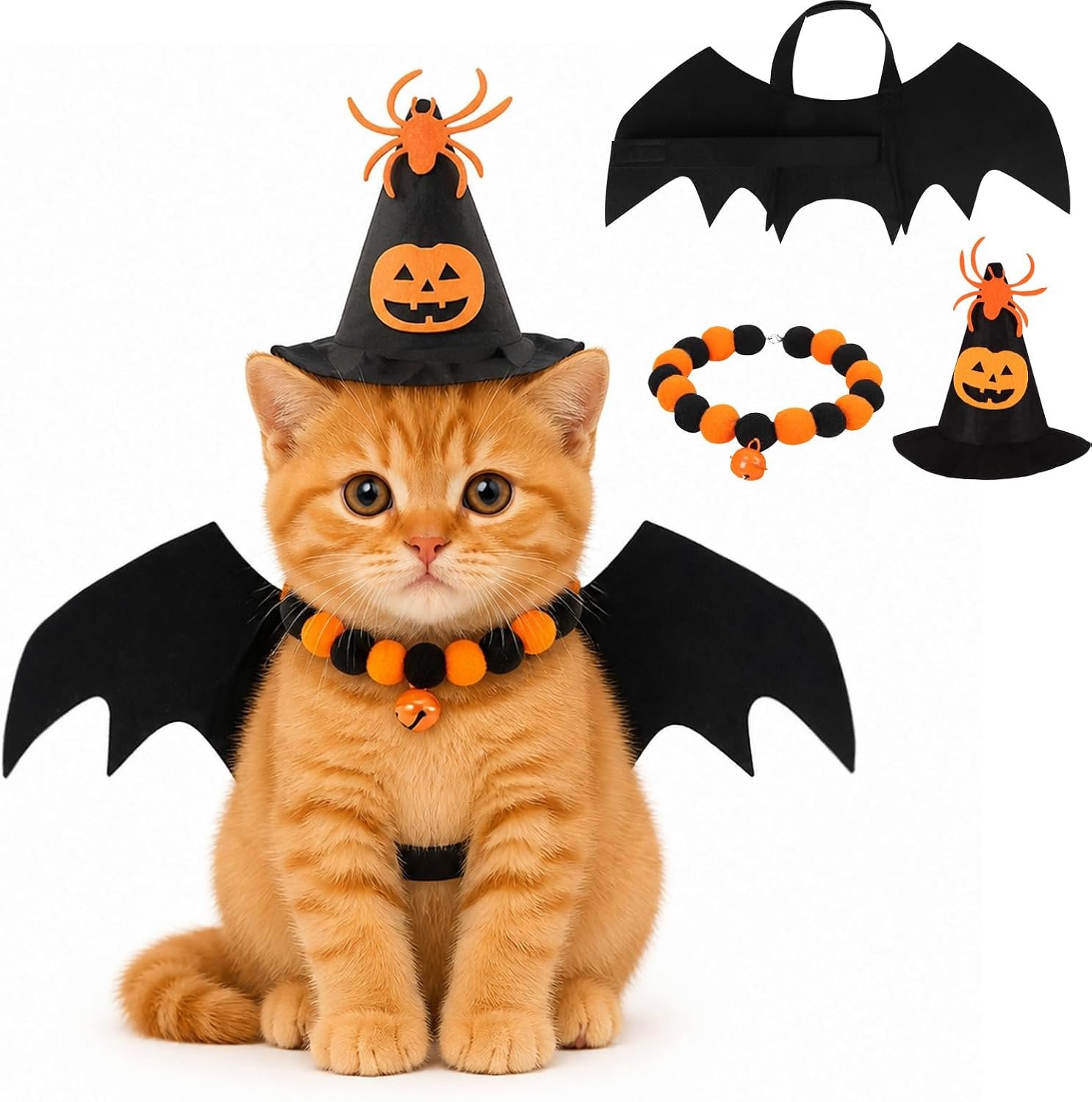 LOKIPA Halloween Pet Costumes Bat W...