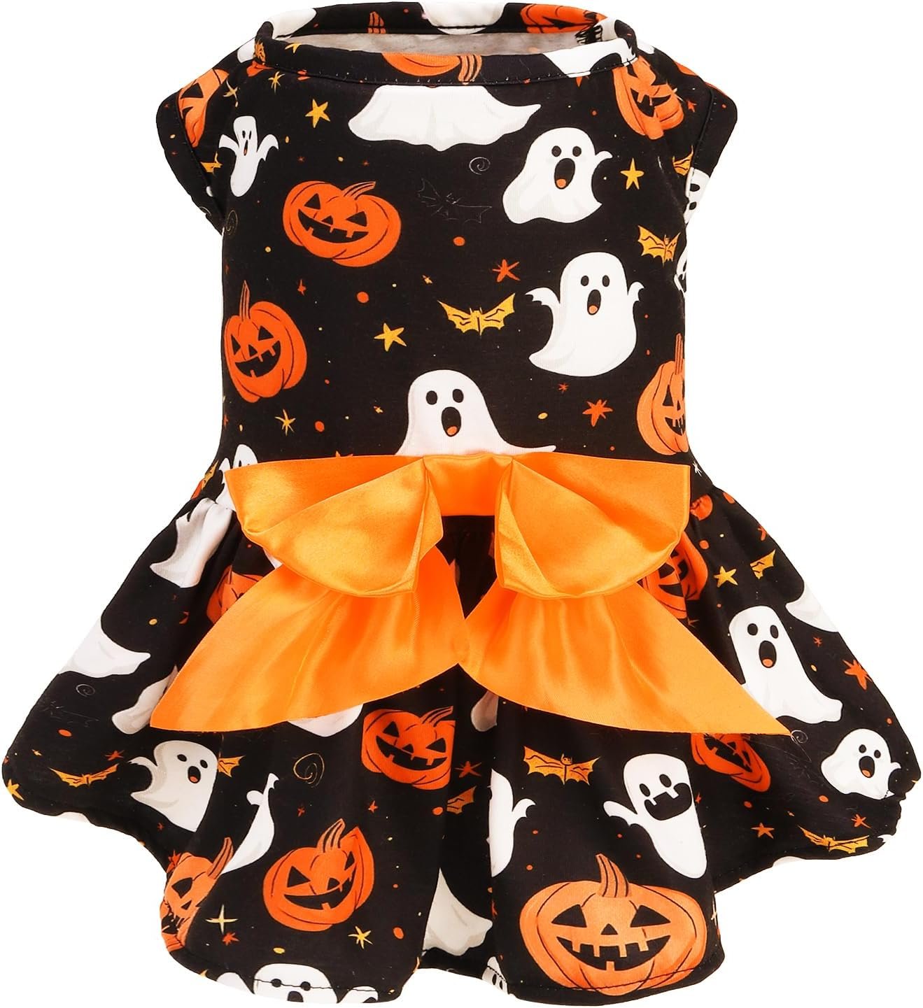 PUPTECK Halloween Dog Dress with Or...