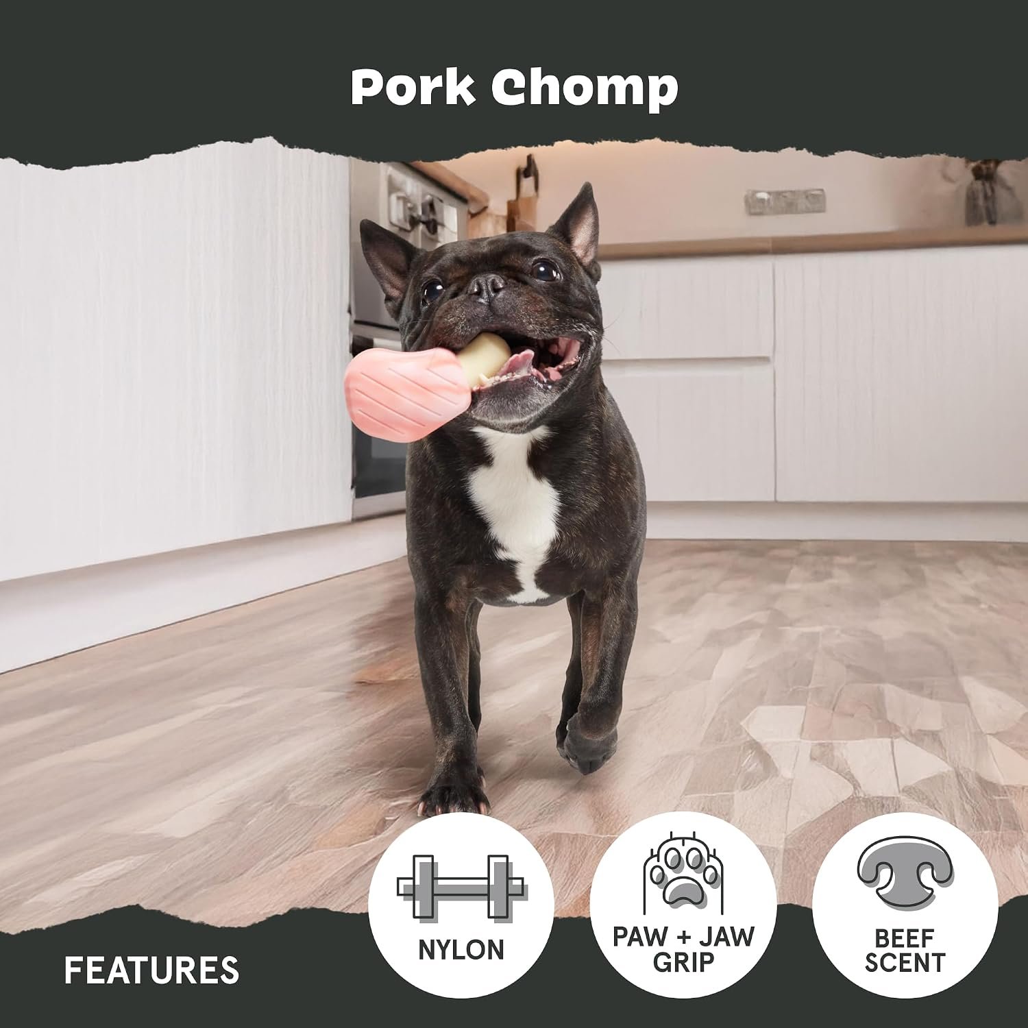 BarkBox Pork Chomp Dog Toy - Medium - Image 4