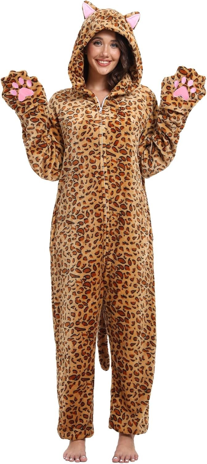 Adult Onesie Pajamas Animal One Pie...
