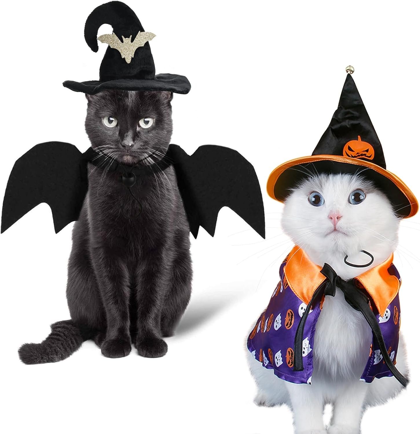 Halloween Pet Costumes Cat Wizard C...