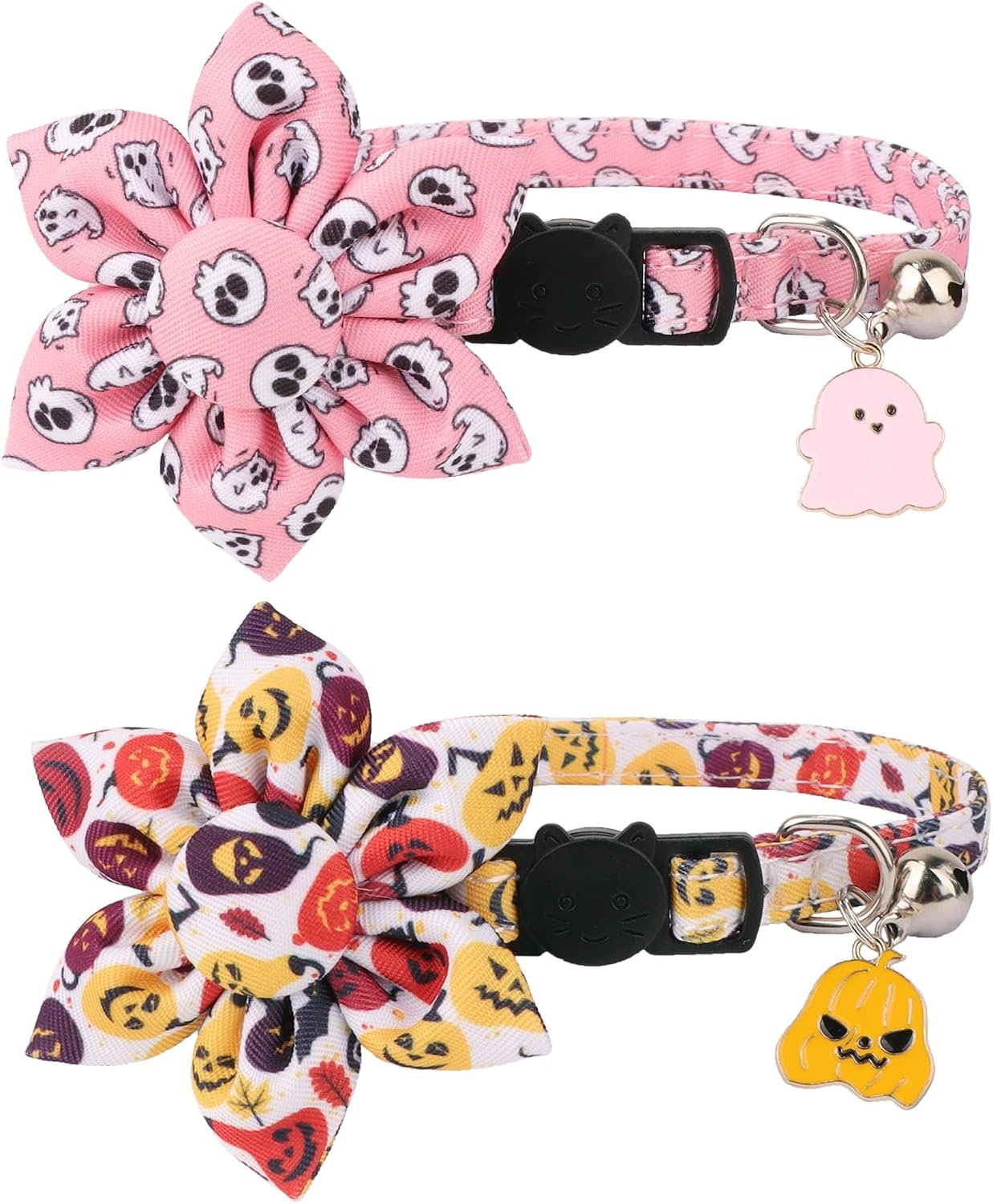 ADOGGYGO Halloween Cat Collar with ...