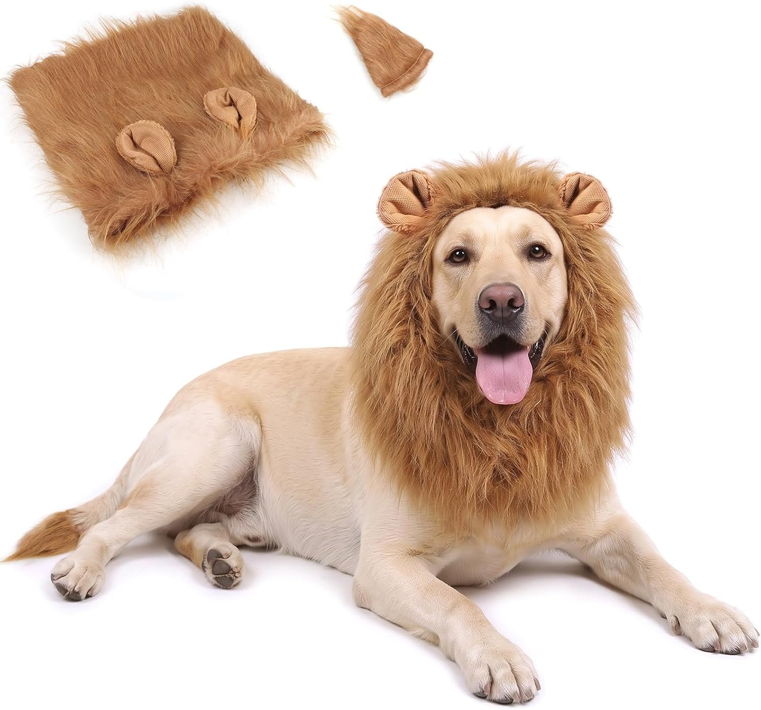 Gimilife Lion Mane Wig for Dogs wit...