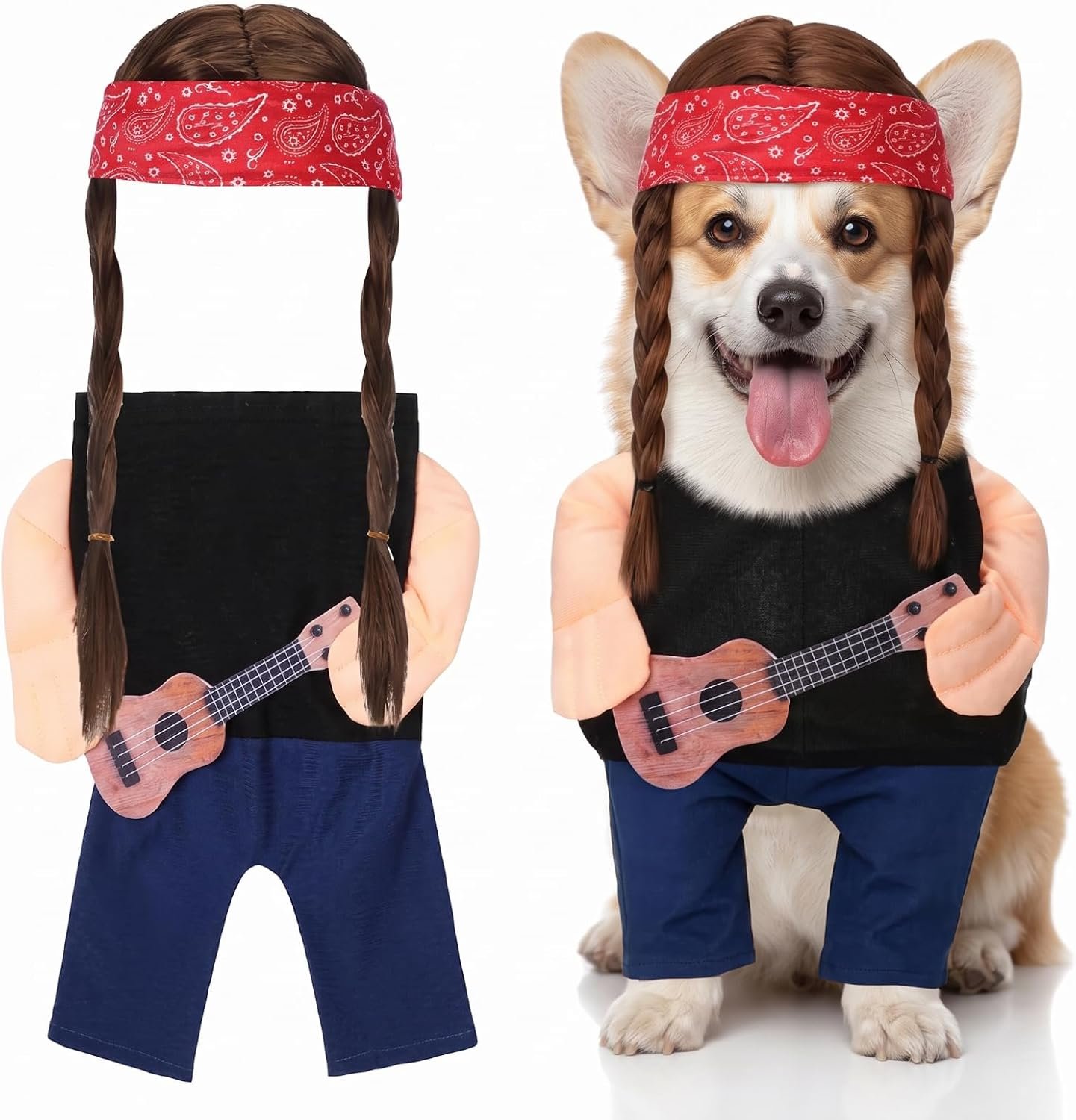 Huhumy Halloween Country Singer Dog...