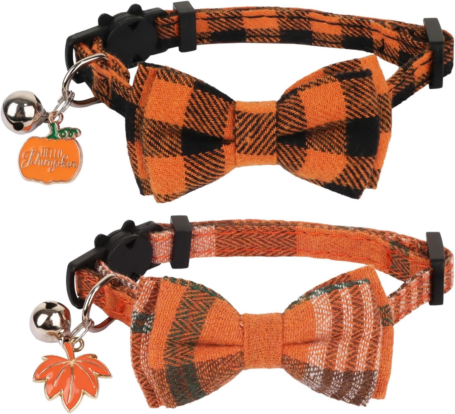 PTDECOR Fall Cat Collars with Bow, ...