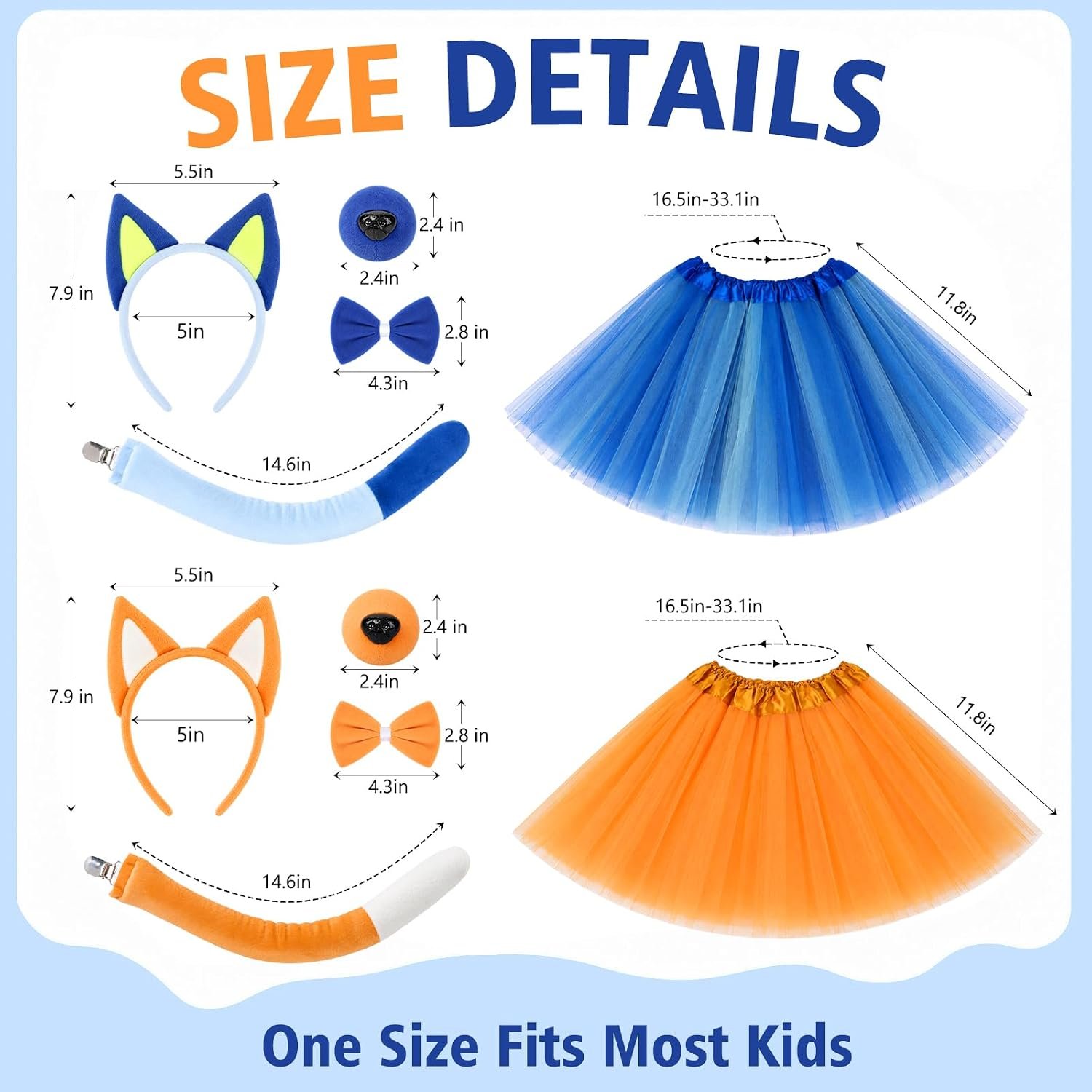 Animal Costume Accessories Set Includes Ear Headband Nose Bow Tie Fancy Dress Cosplay for Halloween Cartoon Drama - Image 2