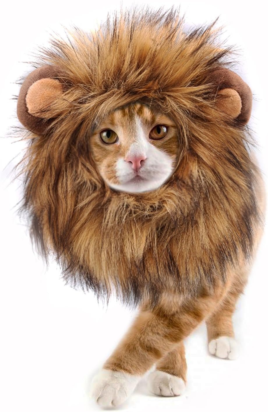 Onmygogo Lion Mane Wig for Cats and...