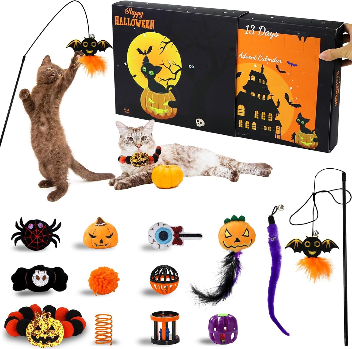Halloween Cat Toys Advent Calendar ...