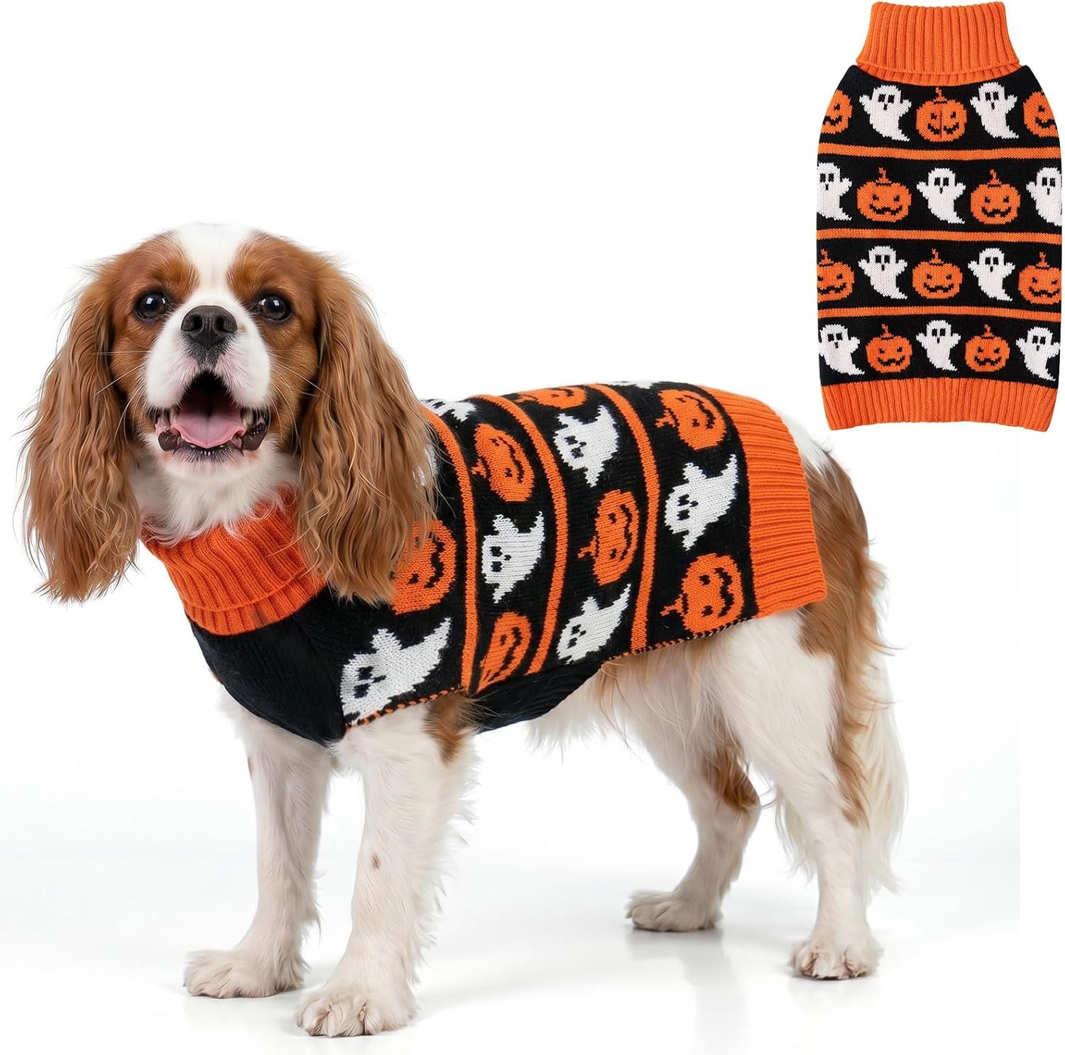 KYEESE Dog Halloween Sweater for Sm...