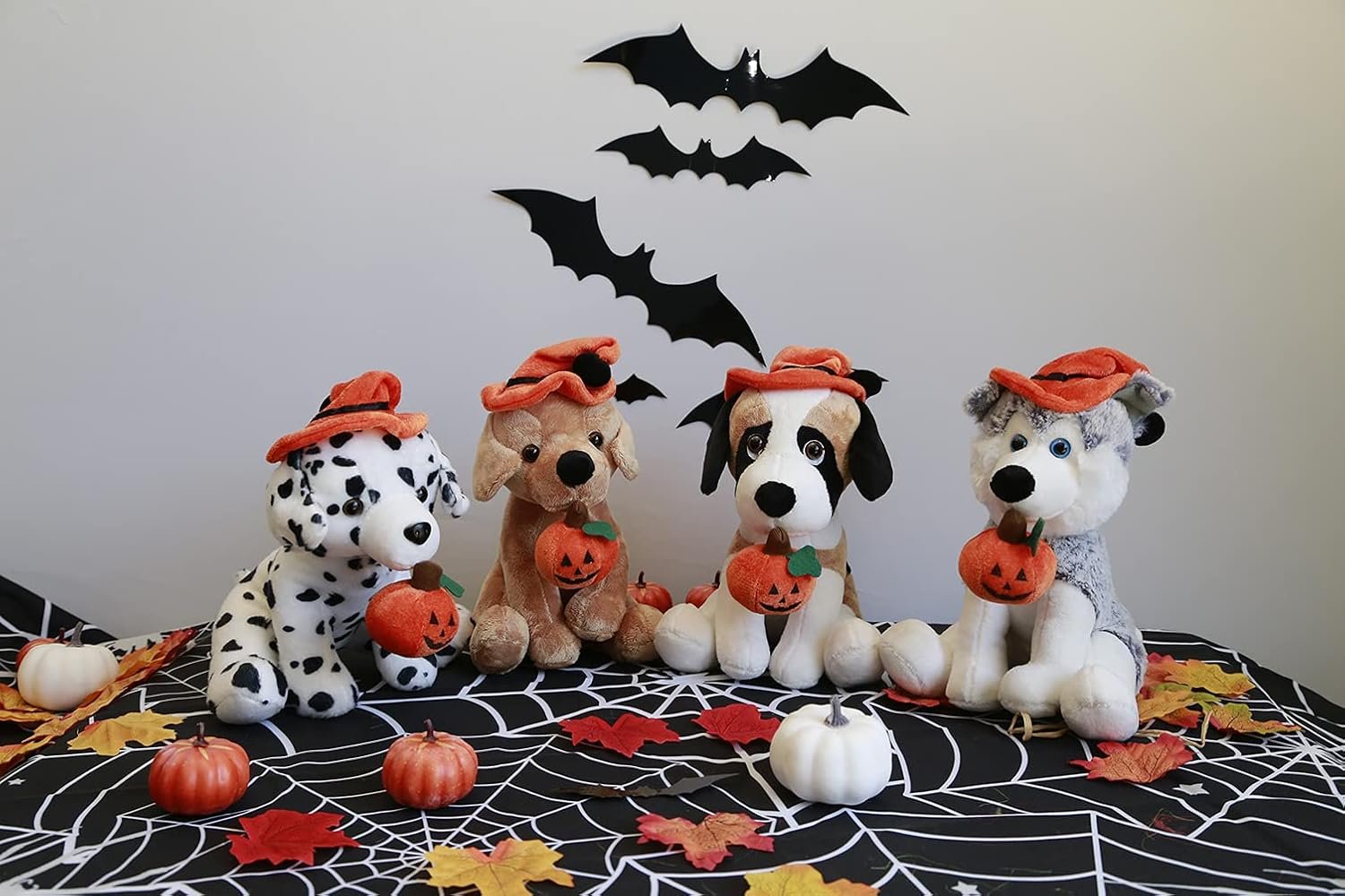 Plushland Halloween Pawpals 8 inches Puppy Dog Plush Stuffed Toy Comes with Hat and Halloween Jack O Lantern - Pumpkin for Kids on This Holiday (Labrador) - Image 7