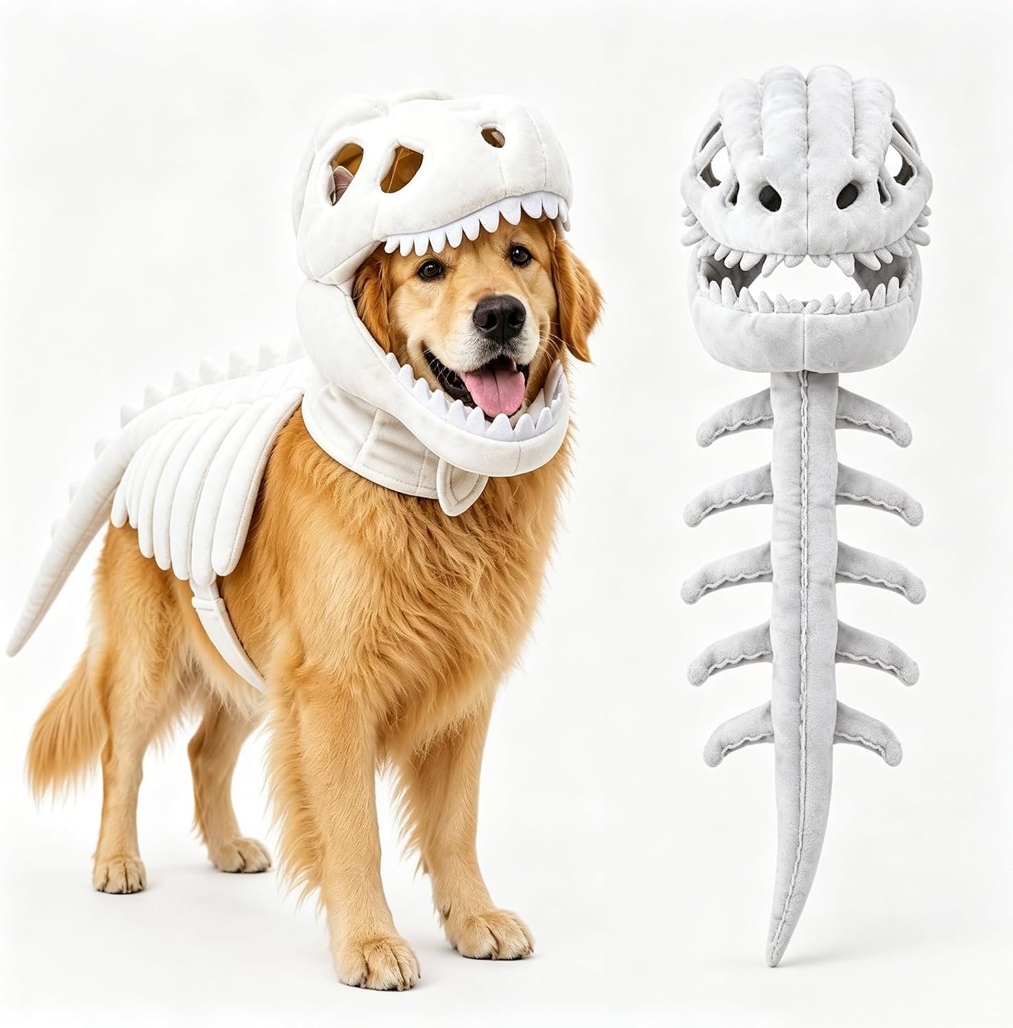 Dog Dinosaur Costume, Funny Dino Sk...