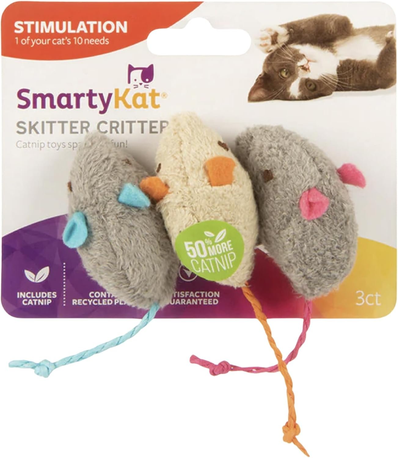 SmartyKat (3 Count) Skitter Critter...