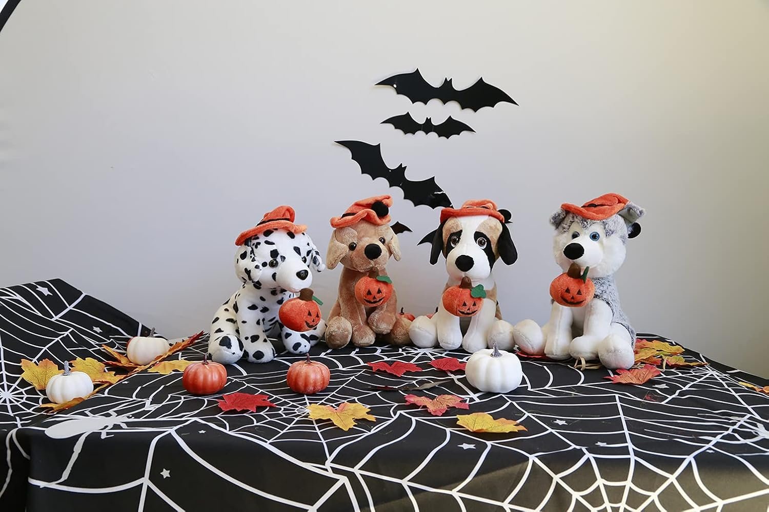 Plushland Halloween Pawpals 8 inches Puppy Dog Plush Stuffed Toy Comes with Hat and Halloween Jack O Lantern - Pumpkin for Kids on This Holiday (Labrador) - Image 6
