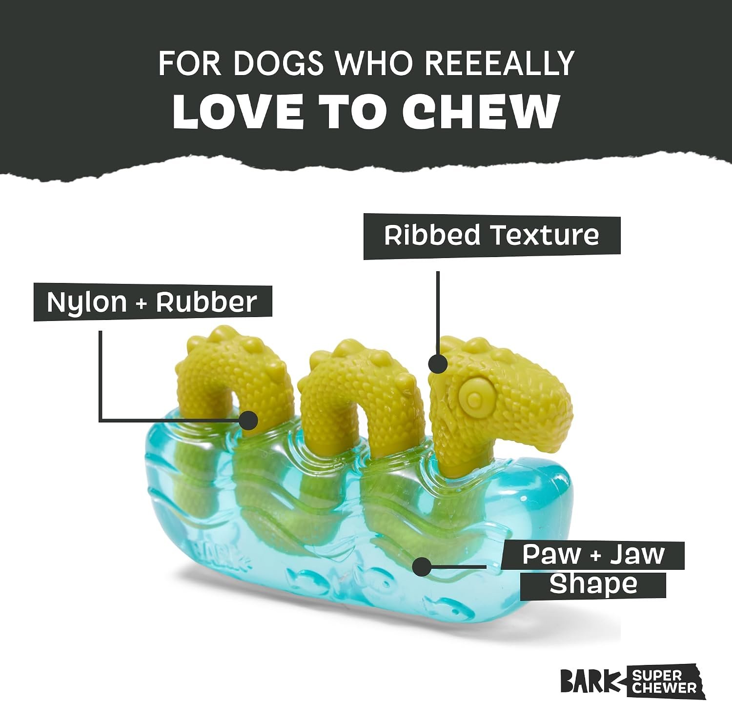 BarkBox Dogness Monster Super Chewer - Toy for Medium and Large Dogs - Image 2