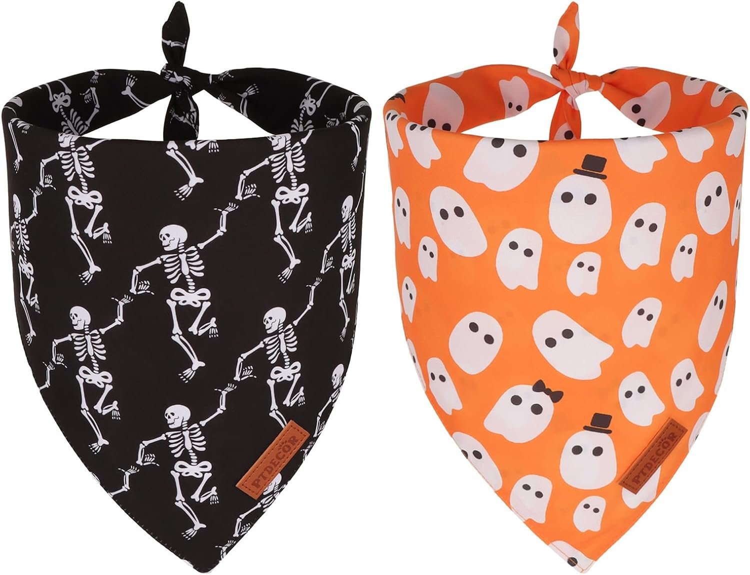 PTDECOR Halloween Dog Bandanas, Cla...