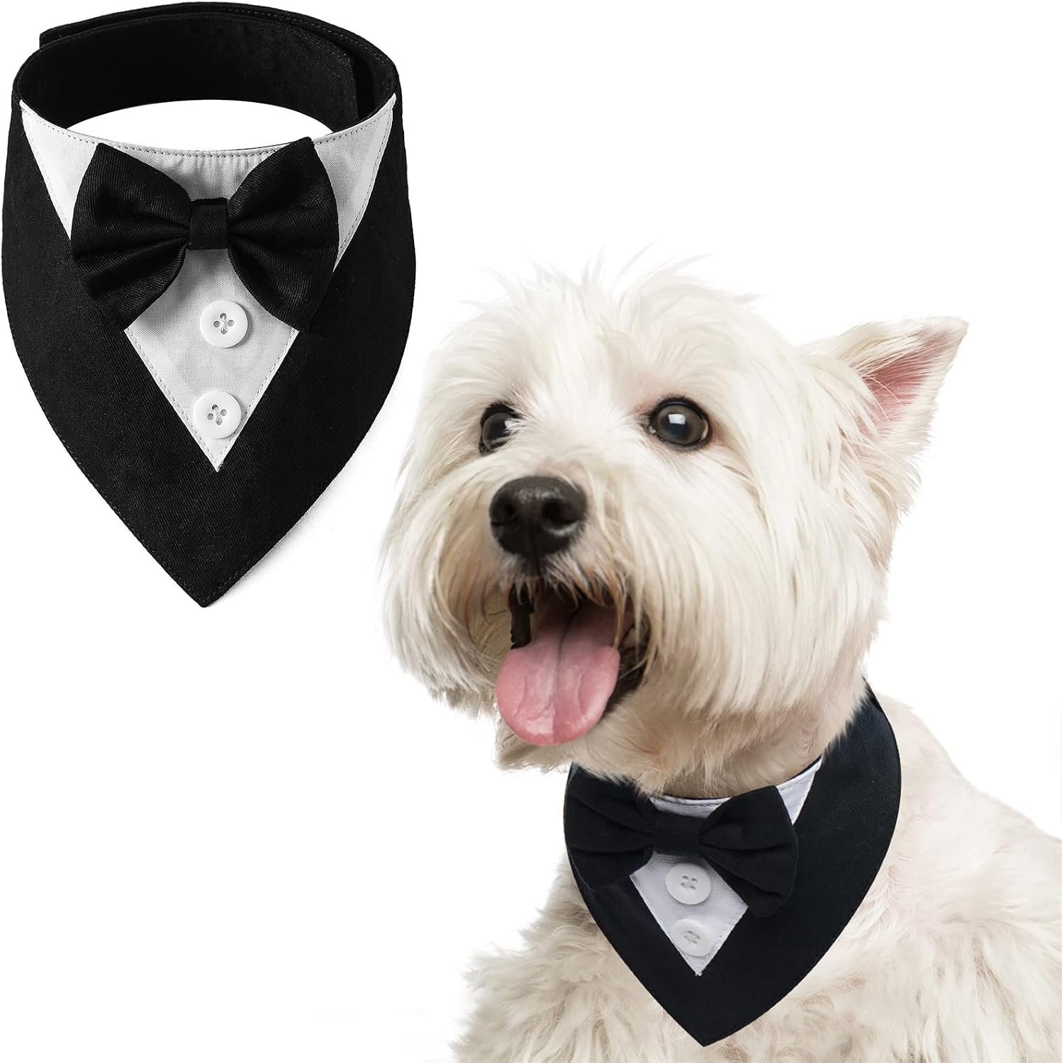 FUAMEY Dog Tuxedo for Small Dogs Su...