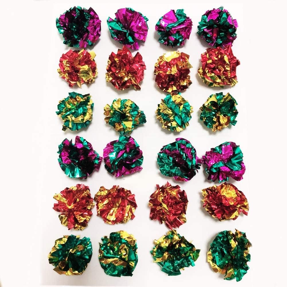 Mylar Crinkle Balls Cat Toys Intera...