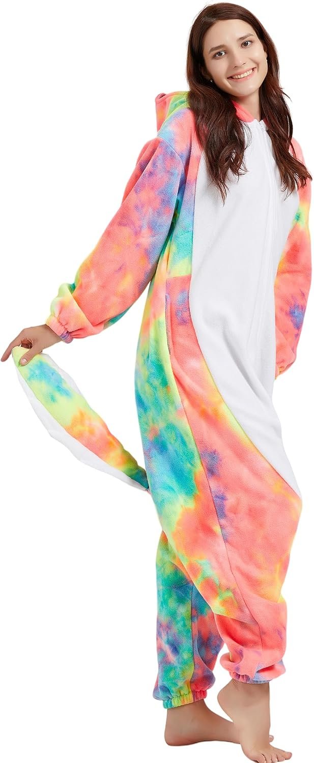 DELEY Unisex Axolotl Costume Adult Onesie Halloween Cosplay Costumes - Image 6