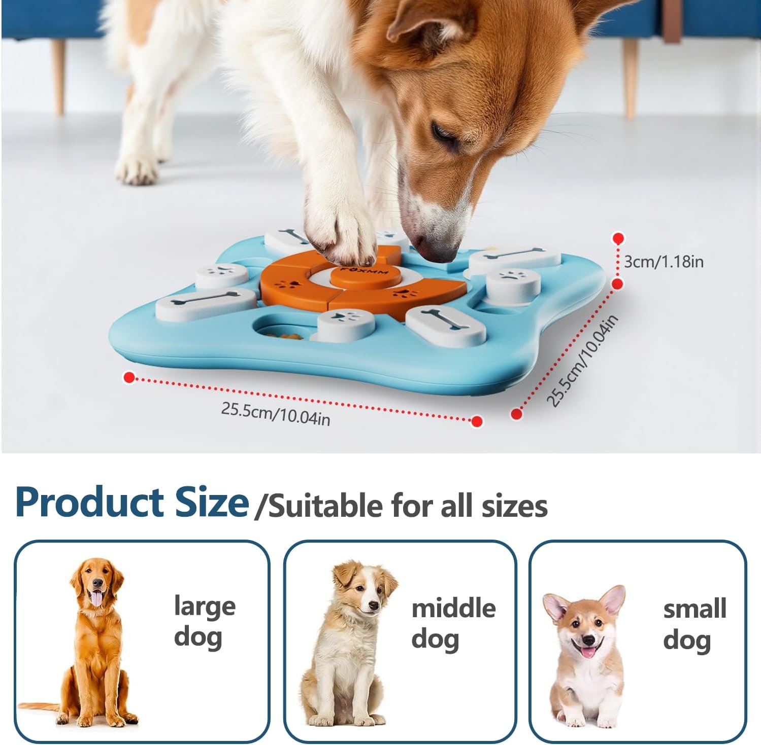 FOXMM Interactive Dog Treat Puzzle Toys for IQ Training&Mental Stimulating - Image 7
