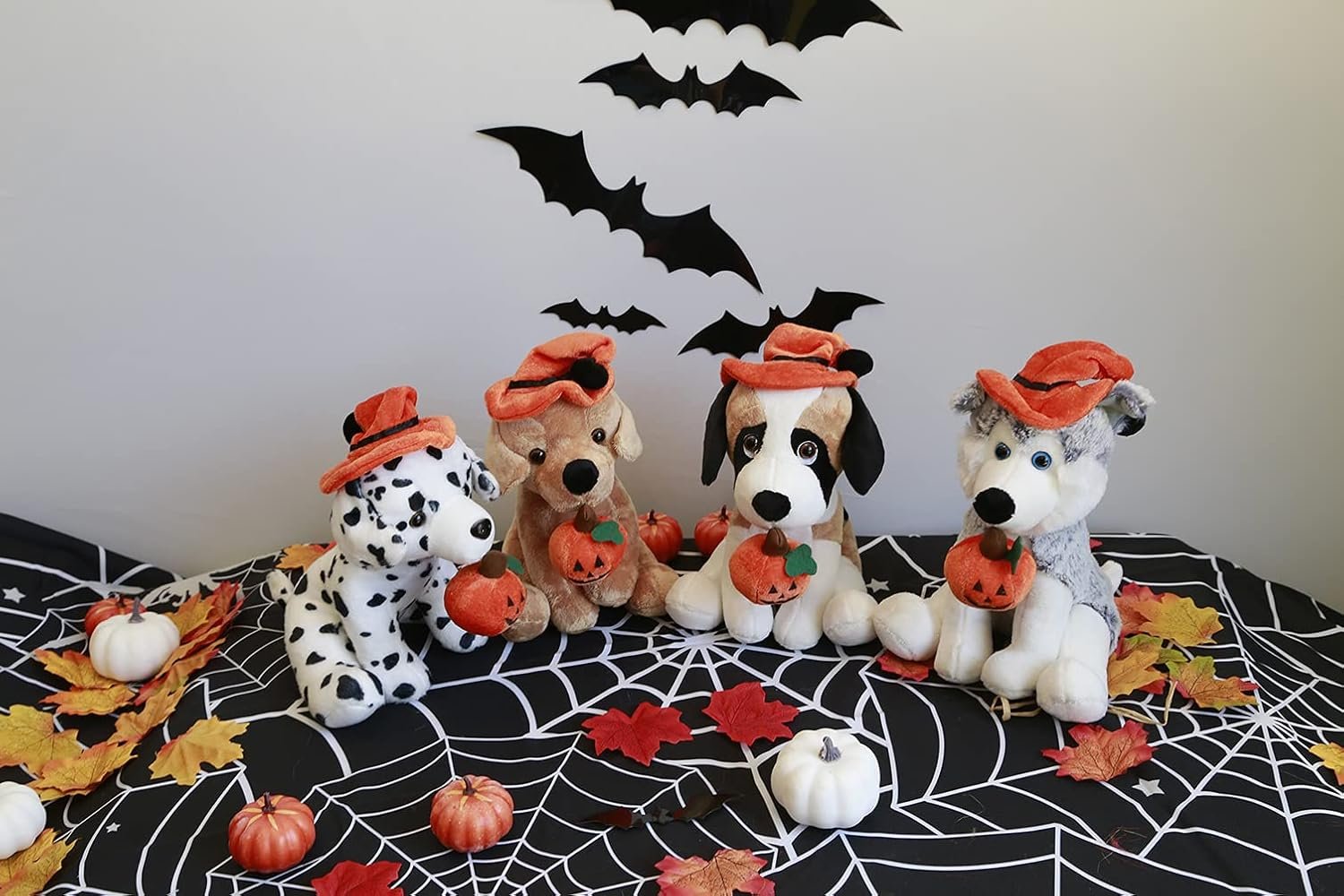 Plushland Halloween Pawpals 8 inches Puppy Dog Plush Stuffed Toy Comes with Hat and Halloween Jack O Lantern - Pumpkin for Kids on This Holiday (Labrador) - Image 8